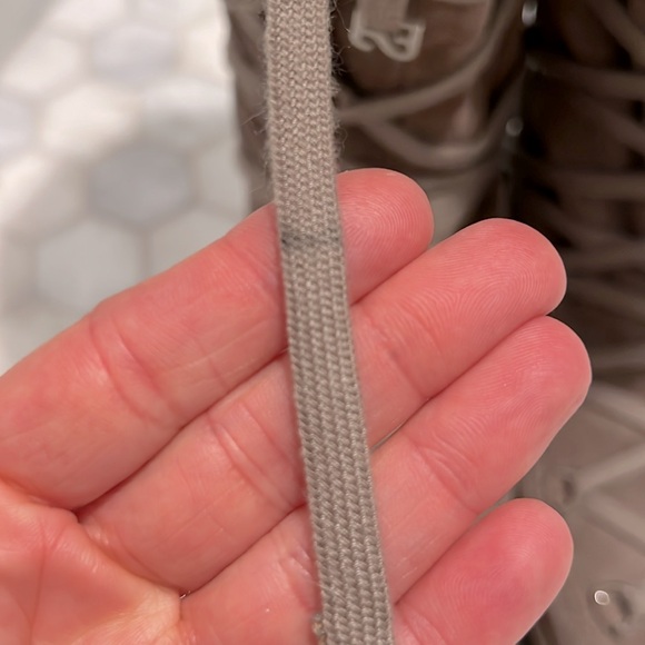 Stuart Weitzman Troll Brown Suede Fur Trim Platform Wedge Aprés Leather Boots - Picture 17 of 17